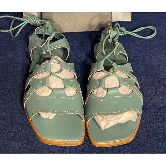 Anthropologie x Silent D Gladiator Satelli Tie-Up Sandals NWT Size 9 - Picture 14 of 16